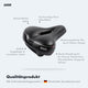 AARON Memory Fahrradsattel ergonomisch mit wasserdichter Vinyl-Oberfläche und Hollow-Design für Damen & Herren.