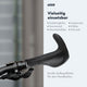AARON Bull Fahrradgriffe - Ergonomisch - Schwarz mit Lenkerhörnchen und großer Auflagefläche für schmerzfreie Fahrt.