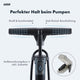 AARON AIR Standpumpe mit Manometer und Ball-Aufsatz, ergonomischer Griff mit Anti-Rutsch-Beschichtung in Schwarz