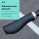 AARON Vintage ergonomischer Kunstleder Fahrradgriffe - Silber mit weicher Oberfläche und schmerzfreiem Komfort