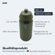 AARON ECO Fahrrad Trinkflasche grün, 100% biologisch abbaubar, BPA-frei, spülmaschinengeeignet bis 40°, 500 ml, auslaufsicher