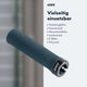 AARON Peak - MTB, Enduro & BMX Fahrradgriffe in Grau Blau mit hohem Grip und einfachem Lock-On Montagesystem.