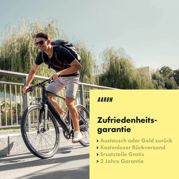 AARON Bull Fahrradgriffe ergonomisch schwarz für schmerzfreie Fahrt und handgelenkschonenden Komfort am Fahrradlenker