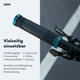 AARON MTB Fahrradgriffe - Grau Blau mit rutschfester Oberfläche und ergonomischem Komfort für Mountainbike und E-Bike Lenker.