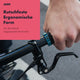 AARON MTB Fahrradgriffe - Grau Blau mit rutschfester, ergonomischer Form und an die Hand angepassten Texturen am Lenker.