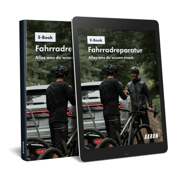 AARON E-Book Fahrradreparatur Gratis mit Anleitung zum Download direkt nach dem Kauf, für Fahrradreparaturwissen.