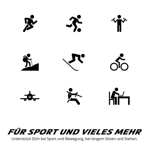 ONIC GEAR Sport Kompressionsstrümpfe - Weiß, vielseitig für Sport, Büro und Erholung bei langem Sitzen und Bewegung.