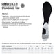 ONIC GEAR Sport Kompressionsstrümpfe schwarz mit abgestufter Kompression, gepolstertem Fußbett und anatomischer Passform.