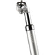 AARON Spring Federsattelstütze in Silber, aus Aluminium mit 40 mm Federweg und verstellbarer Vorspannung.